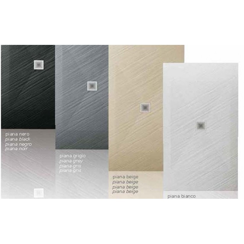 Piatto Doccia 90 X 80 Ceramica.Piatto Doccia 90 X 70 H 3 Grigio Mod Piana Galassia Italia Ceramiche Roma