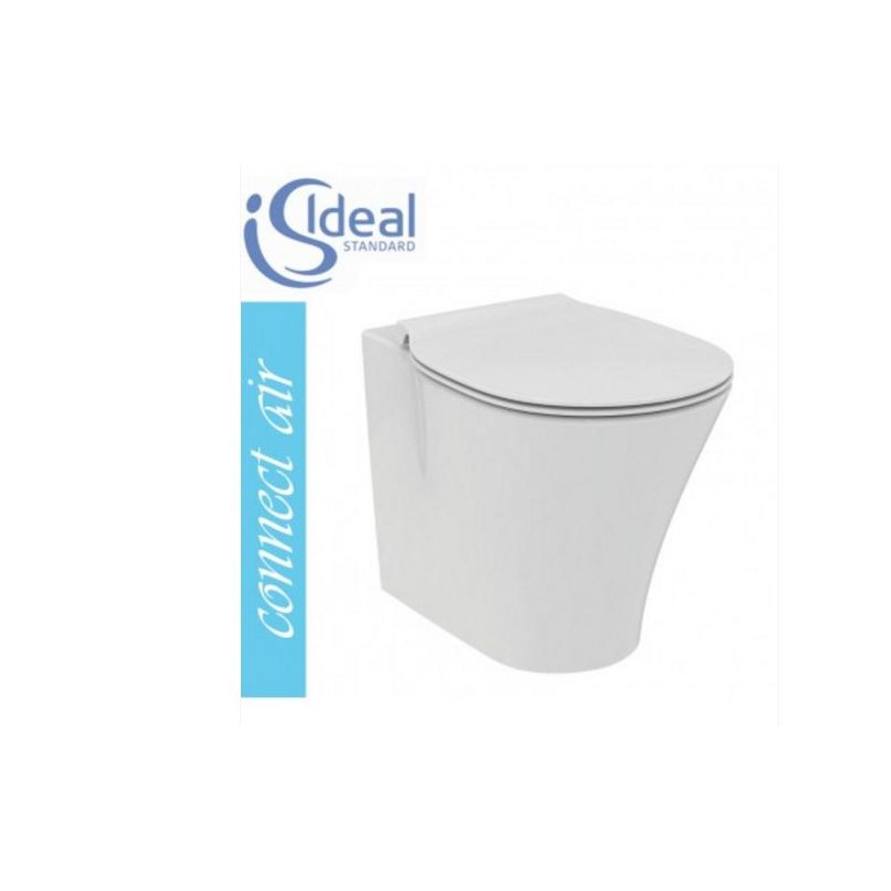 Ideal Standard Vaso Connect.Connect Air Vaso A Terra Aquablade Filo Muro Ideal Standard Bianco Con Sedile Chiusura Rallentato Italia Ceramiche Roma